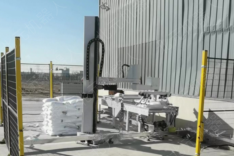 编织袋自动码垛，立柱式袋子码垛